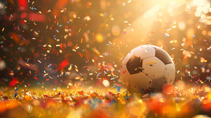 Fototapeta premium Joyful Soccer Festivity