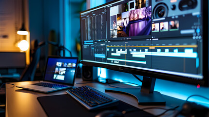 Modern Video Editing Station