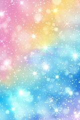 Obraz premium Abstract background with soft prismatic iridescent rainbow gradient colors mermaid theme for girl party