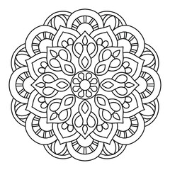 beautiful and attractive mandala design , simple and easy mandala art