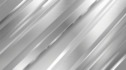 Obraz premium White and silver light patterns on a gray gradient background, with a soft tech diagonal design and metal textures creating a sleek, modern backdrop