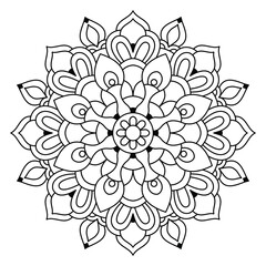 beautiful and attractive mandala design , simple and easy mandala art