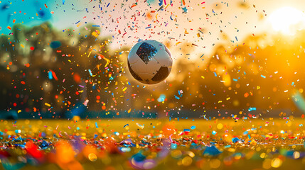 Confetti and Soccer Glory
