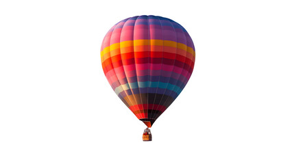 Naklejka premium Hot air balloon isolated on a transparent background, PNG 