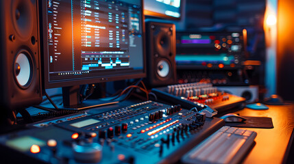 Fototapeta premium Advanced Video Editing Desk