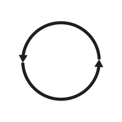 Repeat icon. Repeating vector symbol. Simple return outline icons. Refresh icons set. Rerun button web icon. isolated on blue background. Vector illustration. EPS 10/AI	
