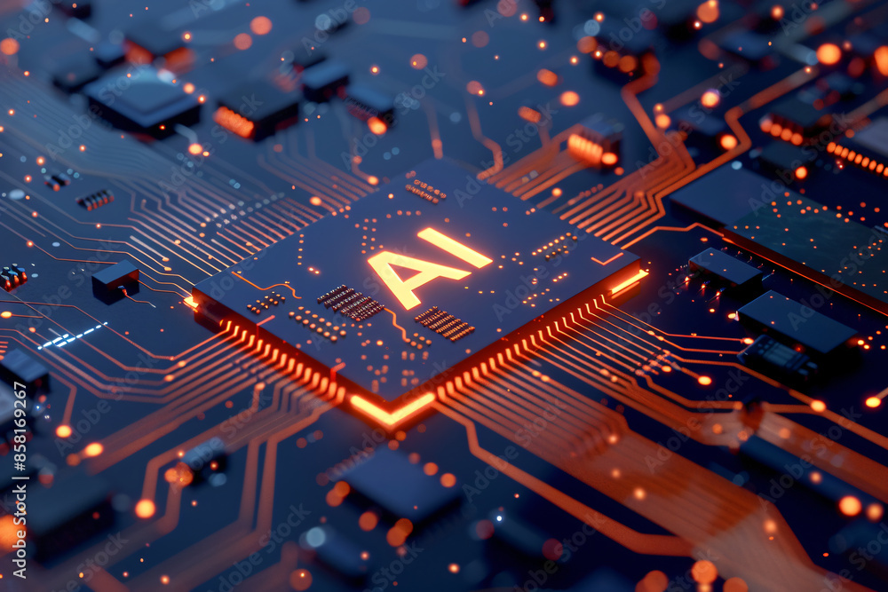 Poster 3d rendering of 