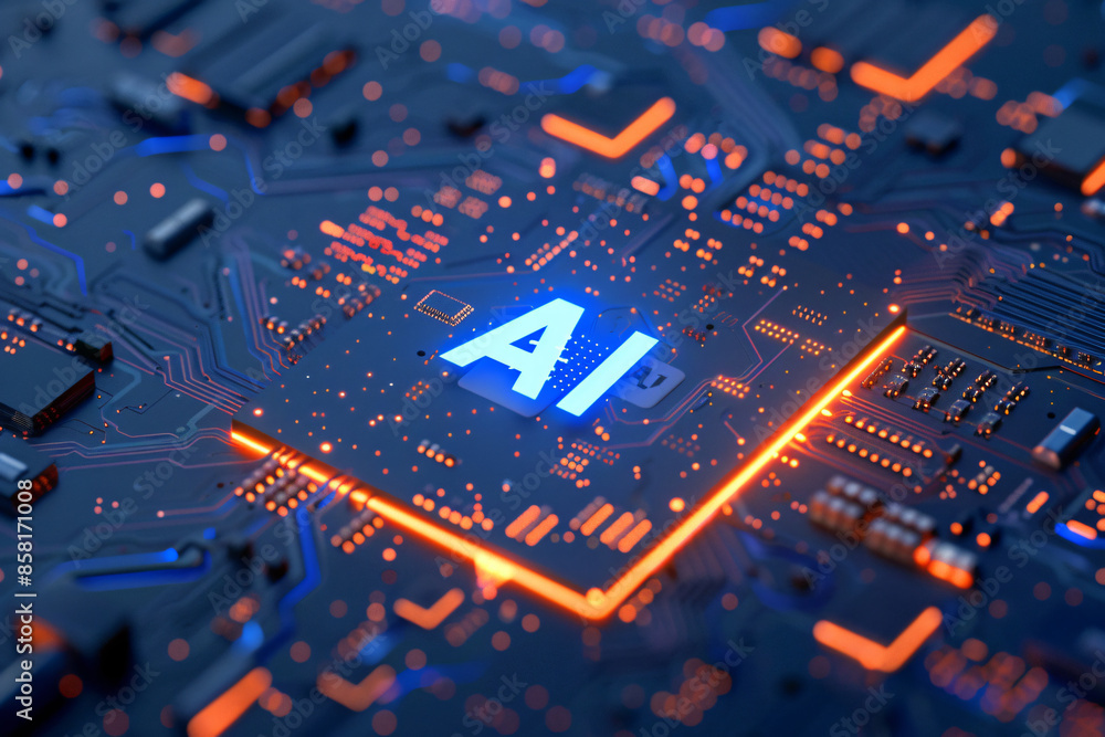 Poster 3d rendering of 