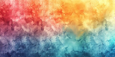 Naklejka premium Abstract Watercolor Background in Warm and Cool Tones