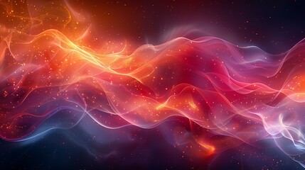 Obraz premium Intricate abstract illustration showcasing the behavior of quantum electrons, merging scientific technology with artistic design to create a visually stunning and dynamic image. Illustration,