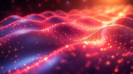 Intricate abstract image showcasing the behavior of quantum electrons, merging scientific technology with artistic design to create a visually stunning and dynamic piece. Illustration, Minimalism,