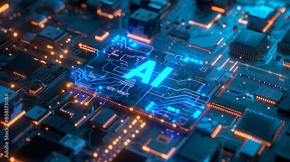 Poster 3d rendering of 
