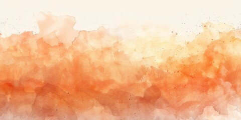 Abstract Watercolor Background in Warm Tones