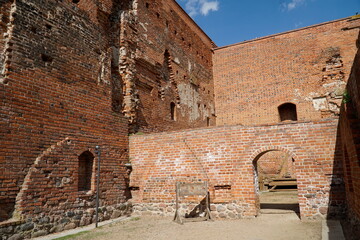 Ruins of basements at Castle of the Masovian Dukes - Ciechanow, Poland
