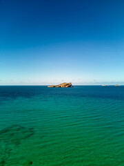 Fototapeta premium Cala Compte, Ibiza desde el aire