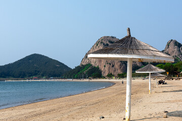 The beautiful seashore landscape and sea