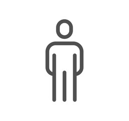 People related icon outline and linear vector.

