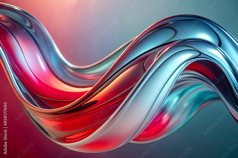 Wall mural abstract background with waves