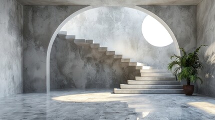 Beautiful photo studio background with minimalist design