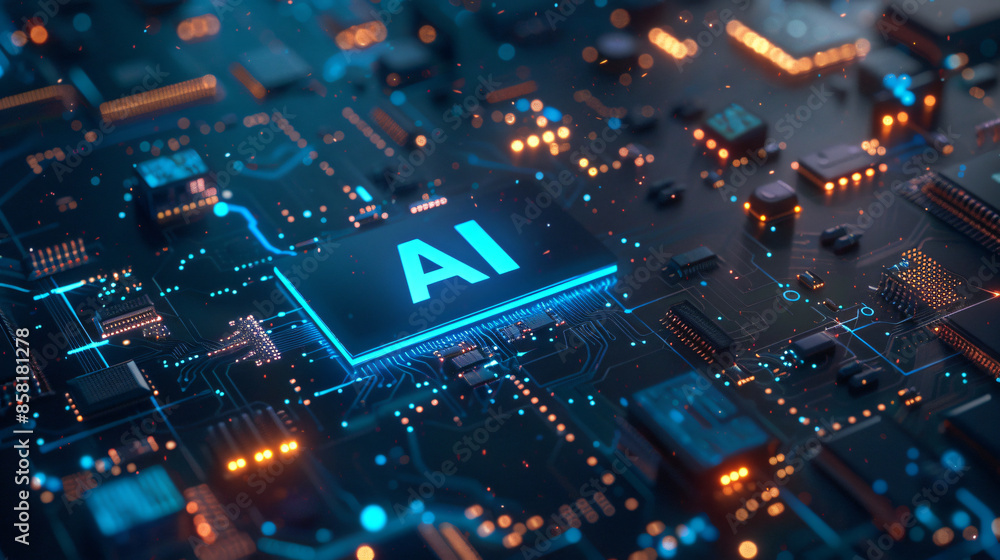 Poster 3d rendering of 