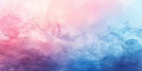Abstract Watercolor Background with Pink and Blue