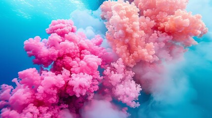 Fototapeta premium Abstract Pink Coral Underwater.