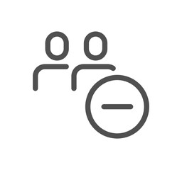 People related icon outline and linear vector.
