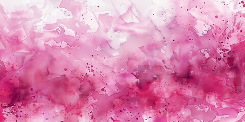 Abstract Watercolor Painting in Shades of Pink