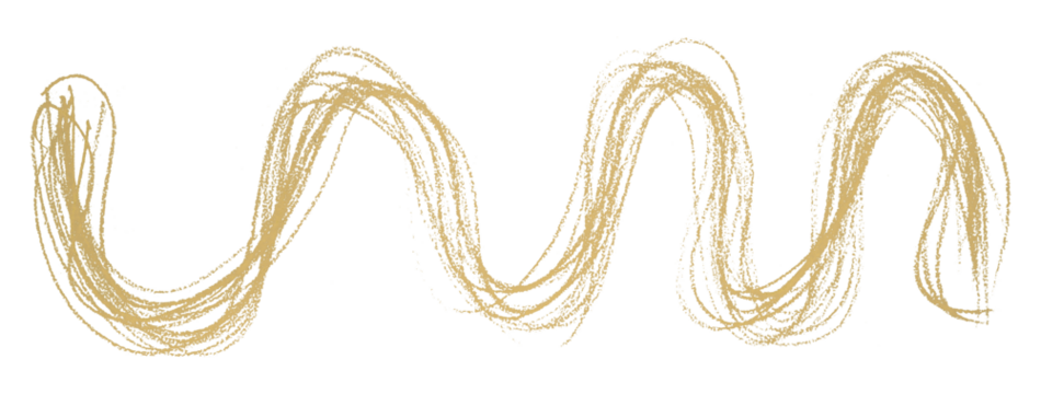 Light brown pencil strokes isolated on transparent background.