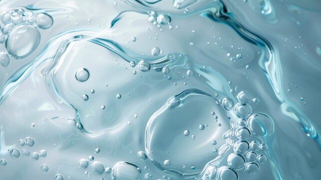 Transparent clear liquid serum gel