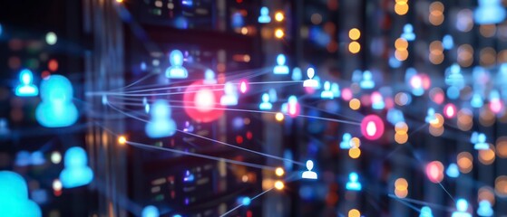 Obraz premium Database Services handle personal data, with exposure risks in business and technology settings. Ensuring security in a digital world is crucial for privacy protection