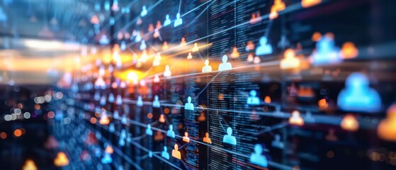 Obraz premium Database Services handle personal data, with exposure risks in business and technology settings. Ensuring security in a digital world is crucial for privacy protection