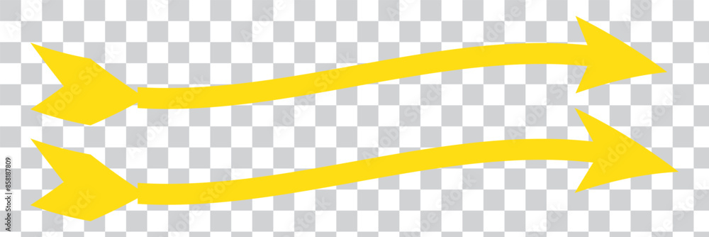 Aufkleber abstract perspective line stripes with dimensional effect arrow isolated on white background.