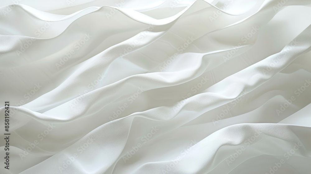 Poster abstract white background with subtle white light, creating a minimalist and ethereal atmosphere.