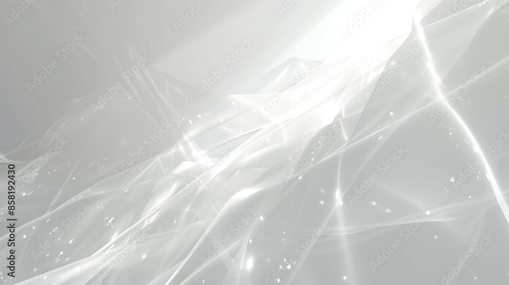 Aufkleber abstract white background with subtle white light effects, creating a minimalist and ethereal atmosp