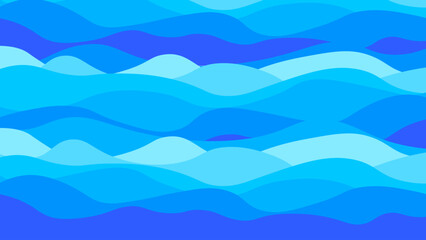 Water or Cloud waves concept for decoration background vector illustration design
