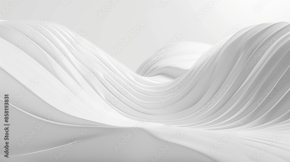 Poster abstract white background design with subtle grey elements, creating a clean and minimalist aestheti