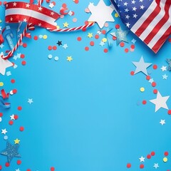 Fototapeta premium USA 4th of july background