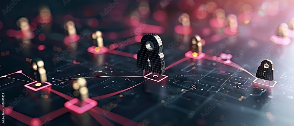 Poster powerful strategies secure enterprises from digital threats, using advanced technology and innovativ