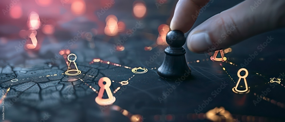 Poster powerful strategies secure enterprises from digital threats, using advanced technology and innovativ