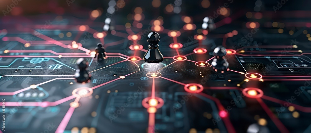 Poster powerful strategies secure enterprises from digital threats, using advanced technology and innovativ