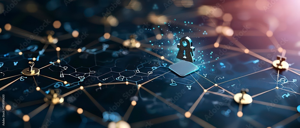 Poster powerful strategies secure enterprises from digital threats, using advanced technology and innovativ