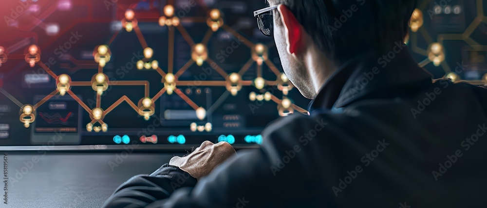 Poster powerful strategies secure enterprises from digital threats, using advanced technology and innovativ