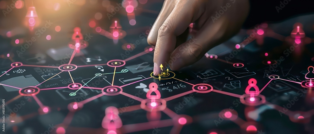 Poster powerful strategies secure enterprises from digital threats, using advanced technology and innovativ