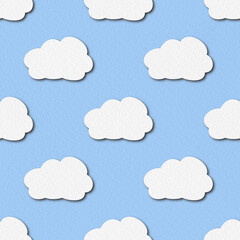 The blue sky and cute cloud