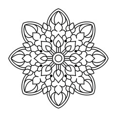 creative mandala art for coloring book