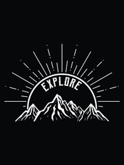 Mountain t-shirt design