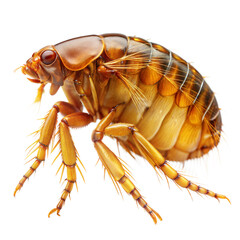 flea on a transparent background