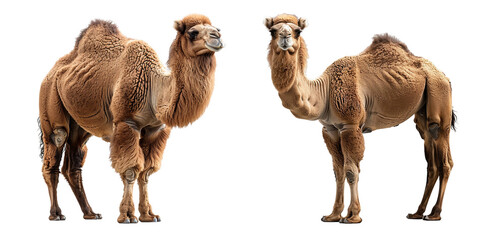 Bactrian Camel isolated on transparent background