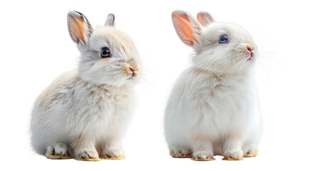 Arctic hare isolated on transparent background